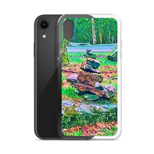 Load image into Gallery viewer, iPhone Case with Zen Rock Stacking Art Photo. Phone Protector with Stone Tower. Perfect Gift. - Scotch Street Vintage