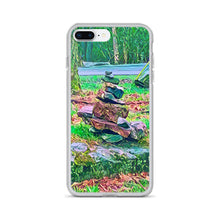 Load image into Gallery viewer, iPhone Case with Zen Rock Stacking Art Photo. Phone Protector with Stone Tower. Perfect Gift. - Scotch Street Vintage