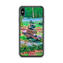 Load image into Gallery viewer, iPhone Case with Zen Rock Stacking Art Photo. Phone Protector with Stone Tower. Perfect Gift. - Scotch Street Vintage