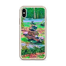 Load image into Gallery viewer, iPhone Case with Zen Rock Stacking Art Photo. Phone Protector with Stone Tower. Perfect Gift. - Scotch Street Vintage