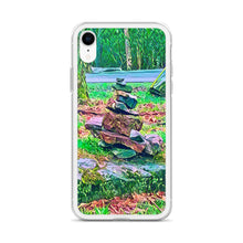 Load image into Gallery viewer, iPhone Case with Zen Rock Stacking Art Photo. Phone Protector with Stone Tower. Perfect Gift. - Scotch Street Vintage