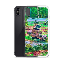 Load image into Gallery viewer, iPhone Case with Zen Rock Stacking Art Photo. Phone Protector with Stone Tower. Perfect Gift. - Scotch Street Vintage