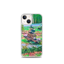 Load image into Gallery viewer, iPhone Case with Zen Rock Stacking Art Photo. Phone Protector with Stone Tower. Perfect Gift. - Scotch Street Vintage
