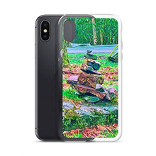 Load image into Gallery viewer, iPhone Case with Zen Rock Stacking Art Photo. Phone Protector with Stone Tower. Perfect Gift. - Scotch Street Vintage