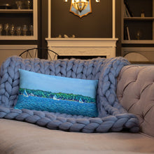 Load image into Gallery viewer, Lake Life Throw Pillow from Clear Lake in Indiana. Beachy Home Decor. - Scotch Street Vintage