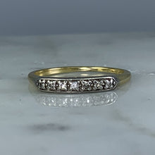 Load image into Gallery viewer, RESERVED LISTING for BL71321 Vintage Diamond Wedding Band in 14K Gold. April Birthstone. Perfect Stacking Ring! - Scotch Street Vintage