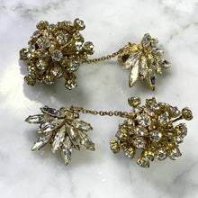 Load image into Gallery viewer, Rhinestone Drop Earrings by Hattie Carnegie. Stunning Clip-on Earrings with Lots of Sparkle. - Scotch Street Vintage