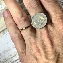 Load image into Gallery viewer, Rose Gold Wedding Band Circa 1977. Perfect Wedding Ring or Stacking Band. Full European Hallmark. - Scotch Street Vintage