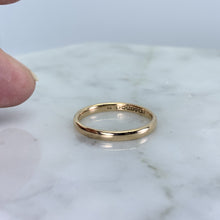 Load image into Gallery viewer, Rose Gold Wedding Band Circa 1977. Perfect Wedding Ring or Stacking Band. Full European Hallmark. - Scotch Street Vintage