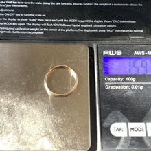 Load image into Gallery viewer, Rose Gold Wedding Band Circa 1977. Perfect Wedding Ring or Stacking Band. Full European Hallmark. - Scotch Street Vintage
