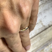 Load image into Gallery viewer, Rose Gold Wedding Band Circa 1977. Perfect Wedding Ring or Stacking Band. Full European Hallmark. - Scotch Street Vintage
