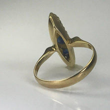 Load image into Gallery viewer, Sapphire Diamond Ring in 14K Yellow Gold Setting. September Birthstone. 5th Anniversary. - Scotch Street Vintage