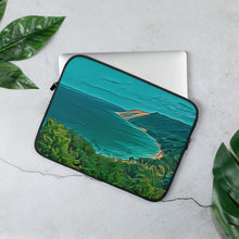 Load image into Gallery viewer, Sleeping Bear Dunes Laptop Sleeve Art. Lake Michigan Shoreline Graphic Art. Perfect Gift for Lake Lover. - Scotch Street Vintage