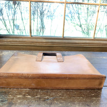 Load image into Gallery viewer, Tan Leather Briefcase or Attaches. Beautiful Soft Leather with Slim Design. Perfect gift for Graduate. - Scotch Street Vintage