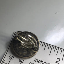 Load image into Gallery viewer, Upcycled Druzy Statement Ring. Vintage Pyrite Ring. Drusie Quartz. Recycled Jewelry. - Scotch Street Vintage