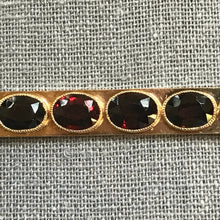 Load image into Gallery viewer, Upcycled Garnet Bar Pendant. January Birthstone. Estate Jewelry. Recycled Repurposed Jewelry. - Scotch Street Vintage