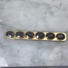 Load image into Gallery viewer, Upcycled Garnet Bar Pendant. January Birthstone. Estate Jewelry. Recycled Repurposed Jewelry. - Scotch Street Vintage