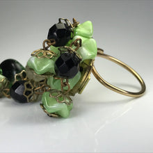 Load image into Gallery viewer, Upcycled Green Beaded Statement Ring. Recycled Estate Jewelry. - Scotch Street Vintage