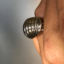 Load image into Gallery viewer, Upcycled Sterling Silver Ring. Sterling Silver Dome Ring. Recycled Estate Jewelry - Scotch Street Vintage