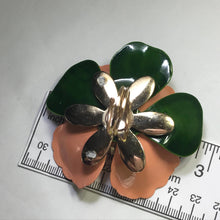 Load image into Gallery viewer, Upcycled Vintage Flower Ring. Water Lily Flower Ring. Vintage Recycled Jewelry. Sarah Coventry - Scotch Street Vintage