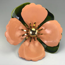 Load image into Gallery viewer, Upcycled Vintage Flower Ring. Water Lily Flower Ring. Vintage Recycled Jewelry. Sarah Coventry - Scotch Street Vintage