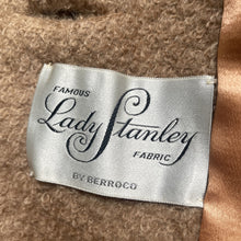 Load image into Gallery viewer, Vintage 1950s Brown Wool Coat with Fur Lined Collar and Cuffs by Lady Stanley. Warm Winter Jacket. - Scotch Street Vintage