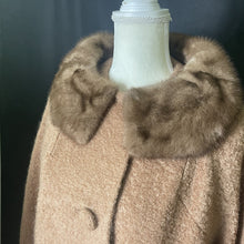 Load image into Gallery viewer, Vintage 1950s Brown Wool Coat with Fur Lined Collar and Cuffs by Lady Stanley. Warm Winter Jacket. - Scotch Street Vintage