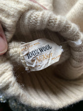 Load image into Gallery viewer, Vintage 1960s Chunky Cream Cable Knit Wool Sweater. Sustainable Fashion Traditional Winter Style. - Scotch Street Vintage