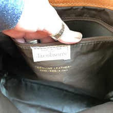 Load image into Gallery viewer, Vintage 1990s Large Brown Leather Purse From Jacobson's. Perfect Fall Boho Handbag. Sustainable Fashion. - Scotch Street Vintage
