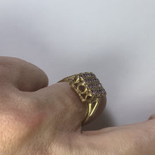 Load image into Gallery viewer, Vintage Amethyst Cluster and Yellow Gold Ring. February Birthstone. 6th Anniversary Gift. - Scotch Street Vintage