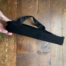 Load image into Gallery viewer, Vintage Black Perma Suede Clutch by Coblentz. Perfect Little Black Bag. Dressy Purse. 1960s Fashion. - Scotch Street Vintage