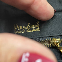 Load image into Gallery viewer, Vintage Black Perma Suede Clutch by Coblentz. Perfect Little Black Bag. Dressy Purse. 1960s Fashion. - Scotch Street Vintage