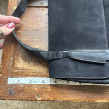 Load image into Gallery viewer, Vintage Black Perma Suede Clutch by Coblentz. Perfect Little Black Bag. Dressy Purse. 1960s Fashion. - Scotch Street Vintage