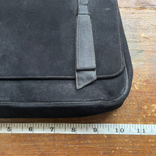 Load image into Gallery viewer, Vintage Black Perma Suede Clutch by Coblentz. Perfect Little Black Bag. Dressy Purse. 1960s Fashion. - Scotch Street Vintage