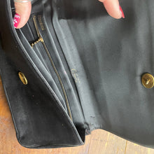 Load image into Gallery viewer, Vintage Black Perma Suede Clutch by Coblentz. Perfect Little Black Bag. Dressy Purse. 1960s Fashion. - Scotch Street Vintage