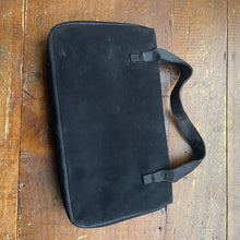 Load image into Gallery viewer, Vintage Black Perma Suede Clutch by Coblentz. Perfect Little Black Bag. Dressy Purse. 1960s Fashion. - Scotch Street Vintage