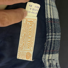 Load image into Gallery viewer, Vintage Blue and Red Plaid Pants by Pendleton. Wool Slacks with Wide Legs. 1950s Preppy Chic Fashion. - Scotch Street Vintage