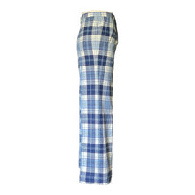 Load image into Gallery viewer, Vintage Blue and Red Plaid Pants by Pendleton. Wool Slacks with Wide Legs. 1950s Preppy Chic Fashion. - Scotch Street Vintage