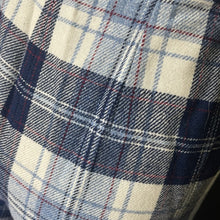 Load image into Gallery viewer, Vintage Blue and Red Plaid Pants by Pendleton. Wool Slacks with Wide Legs. 1950s Preppy Chic Fashion. - Scotch Street Vintage