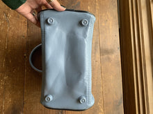 Load image into Gallery viewer, Vintage Blue Handbag from Puma. Mini Bowling or Gym Bag Style. Preppy Purse perfect for Fall. - Scotch Street Vintage