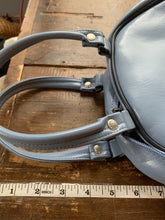 Load image into Gallery viewer, Vintage Blue Handbag from Puma. Mini Bowling or Gym Bag Style. Preppy Purse perfect for Fall. - Scotch Street Vintage