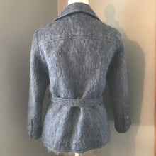 Load image into Gallery viewer, Vintage Blue Mohair Pea Coat by The Scotch House. Warm Winter Coat. Vintage Fashion - Scotch Street Vintage