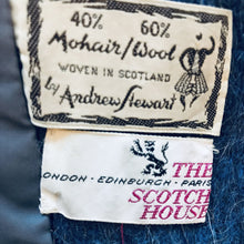 Load image into Gallery viewer, Vintage Blue Mohair Pea Coat by The Scotch House. Warm Winter Coat. Vintage Fashion - Scotch Street Vintage