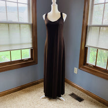 Load image into Gallery viewer, Vintage Bohemian Brown Maxi Dress and Sheer Top by Three Flaggs with Delicate Embroidery. - Scotch Street Vintage
