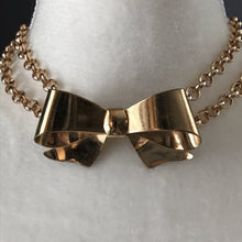 Load image into Gallery viewer, Vintage Bow Gold Tone Brooch by Coro. Possible Statement Necklace or Bracelet? - Scotch Street Vintage