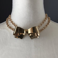 Load image into Gallery viewer, Vintage Bow Gold Tone Brooch by Coro. Possible Statement Necklace or Bracelet? - Scotch Street Vintage
