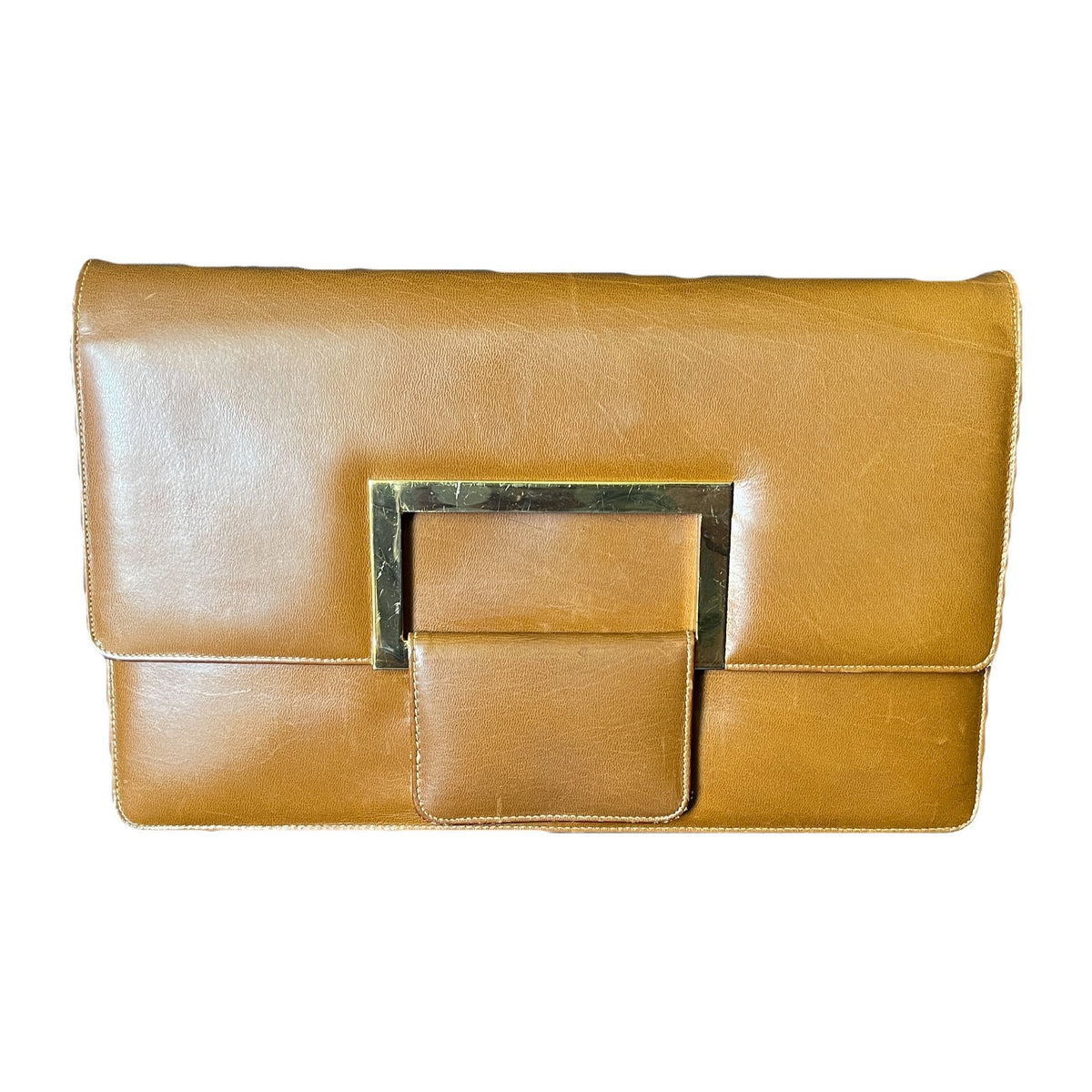 Fifth Avenue Antique Gold and Black Leather - BeautifulBagsEtc