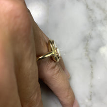 Load image into Gallery viewer, Vintage Carnelian Shell Cameo Ring in 10K Gold Setting. Hand Carved Shell Silhouette. Estate Jewelry - Scotch Street Vintage