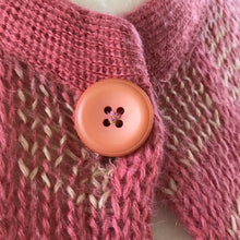 Load image into Gallery viewer, Vintage Coral and Pink Cardigan by Jane Irwill. Perfect Spring Cardigan. Size Small. - Scotch Street Vintage