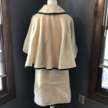 Load image into Gallery viewer, Vintage Cream Mohair Outfit with Skirt, Cape and Beret from Macpherson's of Scotland. - Scotch Street Vintage